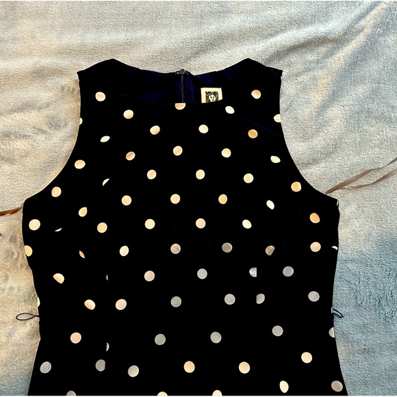 Pretty polkadot summer midi dress size 6 (M) - Picture 2 of 4